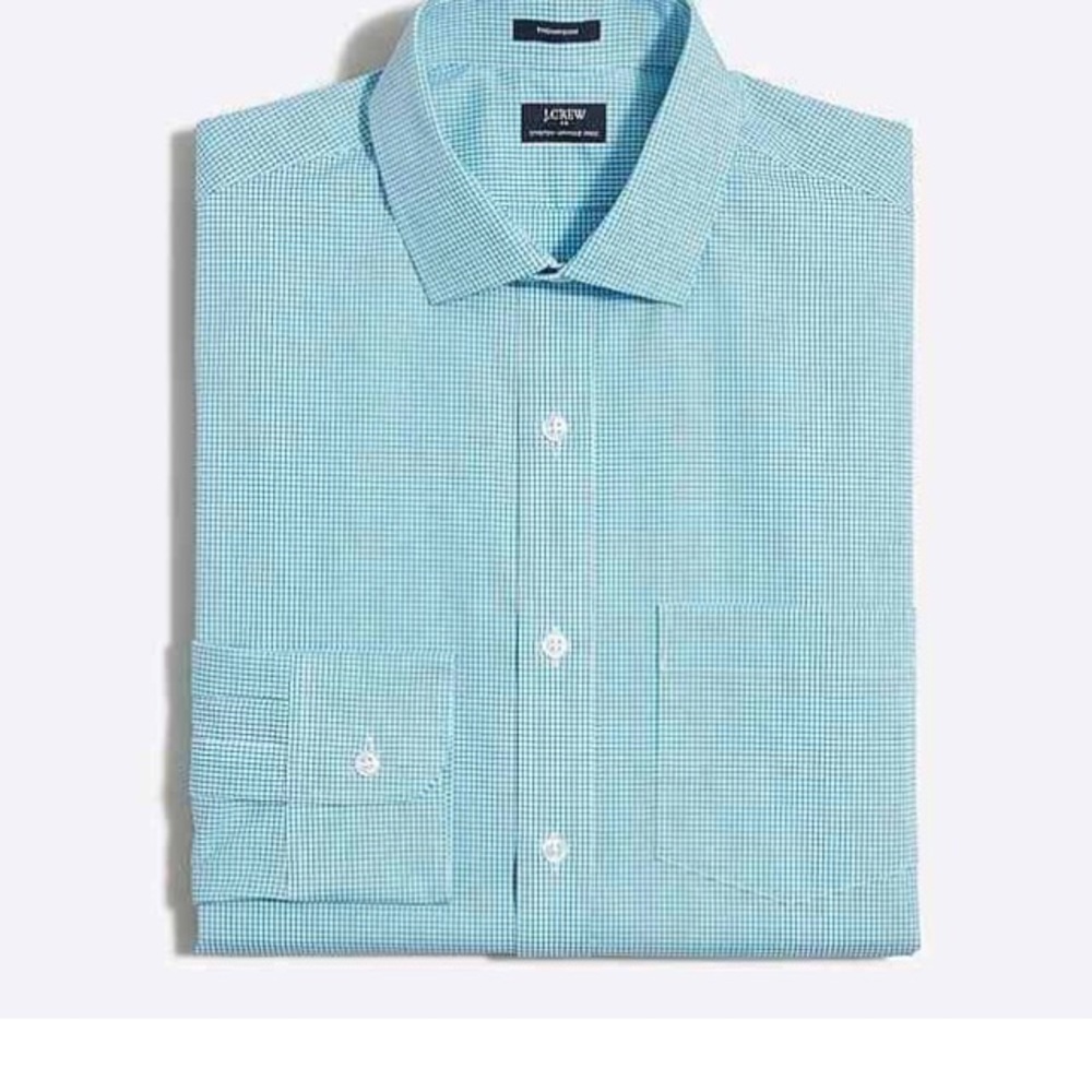 J Crew 80s 2-ply wrinkle free button down shirt